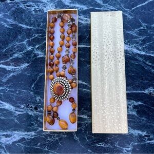 Elegant Yellow and Silver Beaded Necklace
